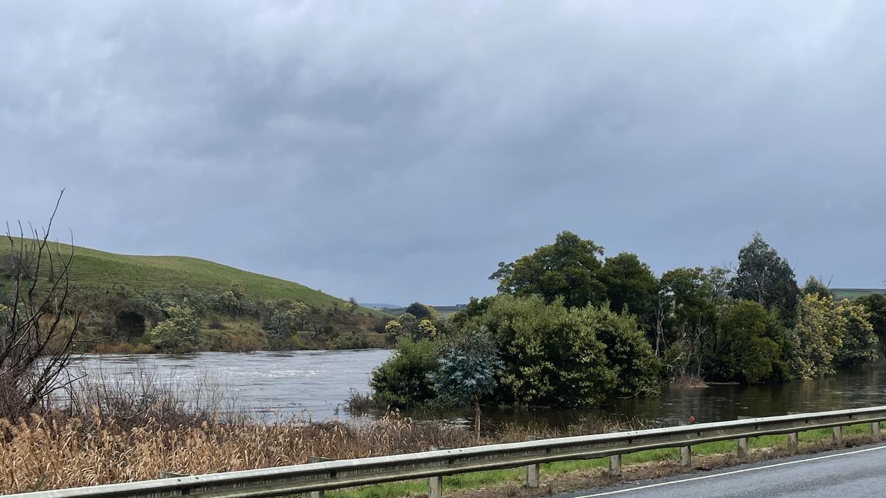 The Lyell Highway outside New Norfolk. Picture: Genevieve Holding