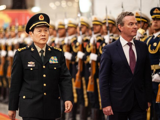 24-01-19 - Christopher Pyne is meeting his Chinese  counterpart, General Wei Fenghe, at PLA headquarter in Beijing.   Photo: Li Xiaonan