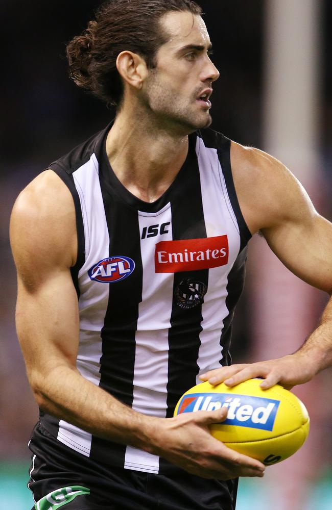 Collingwood's Brodie Grundy will present a daunting task for the Power. Picture: Michael Klein