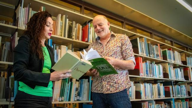 CDU’s associate professor Adelle Sefton-Rowston and UQ’s associate professor Stephen Carleton. Picture: Charles Darwin University