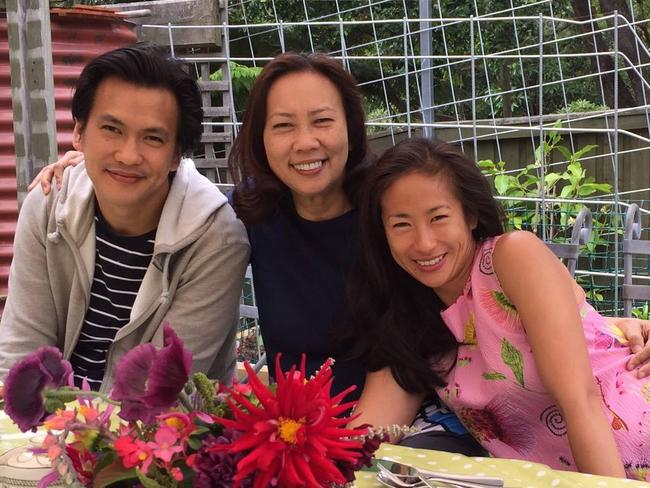 Amy Chanta (centre) with her son Kulphat Laoyont (left) and daughter Palisa Anderson of Chat Thai.