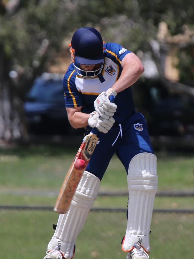 Cricket Gold Coast Kookaburra Cup - Surfers Paradise vs Coomera Hope Island at Sir Bruce Small Park. Coomera batsman Justin Doherty. Picture Mike Batterham
