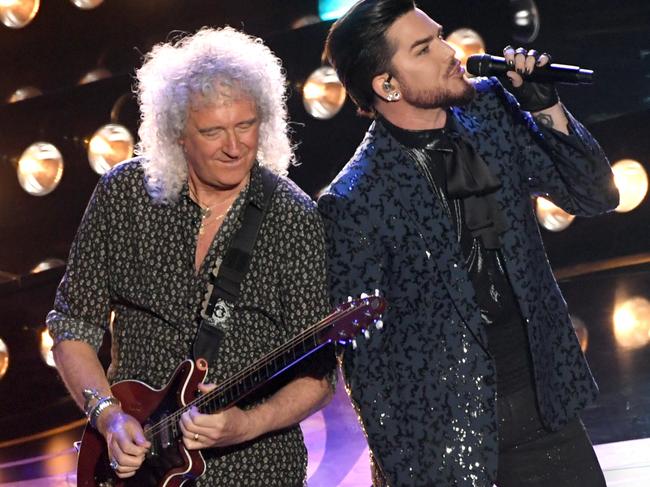 HOLLYWOOD, CALIFORNIA - FEBRUARY 24:  Adam Lambert (L) and Brian May of Queen perform onstage during the 91st Annual Academy Awards at Dolby Theatre on February 24, 2019 in Hollywood, California. (Photo by Kevin Winter/Getty Images) Picture: Getty Images