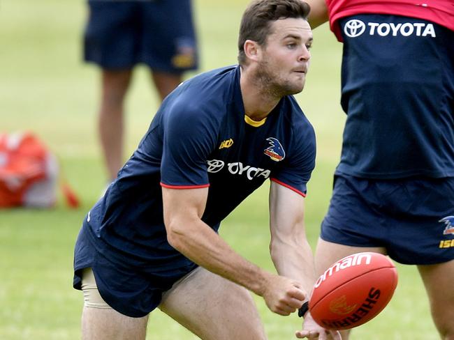 Brad Crouch ramps up his pre-season training load.