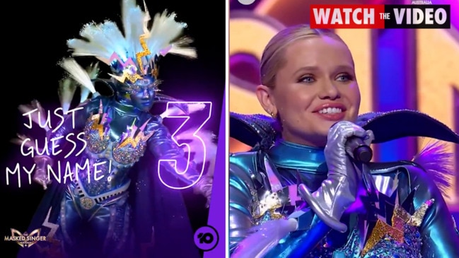 Lightning unmasked as Alli Simpson (The Masked Singer)