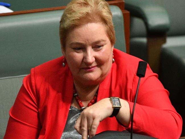 Liberal Member for Gilmore Ann Sudmalis during a division in the House of Representatives at Parliament House in Canberra, Monday, September 17, 2018. (AAP Image/Mick Tsikas) NO ARCHIVING