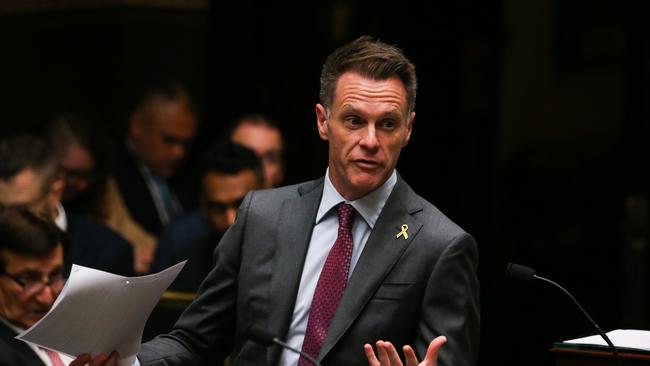 NSW Premier Chris Minns speaks during question time at New South Wales Parliament House in Sydney. Picture: NCA Newswire / Gaye Gerard)