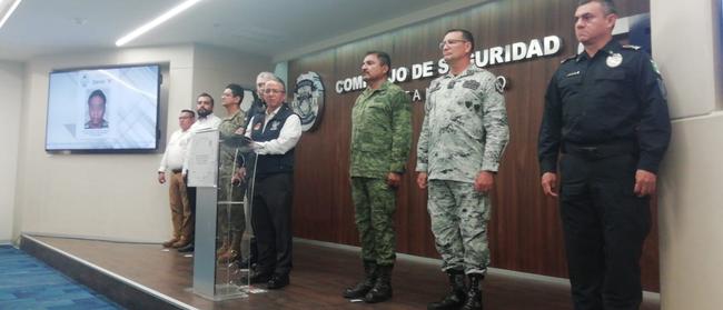 Quintana Roo general attorney Oscar Montes de Oca Rosales at a press conference in Cancun on Monday May 6. Picture: Fernanda Duque