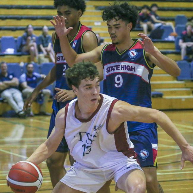 GPS basketball The Southport School v Brisbane State High School at TSS. Picture: Glenn Campbell