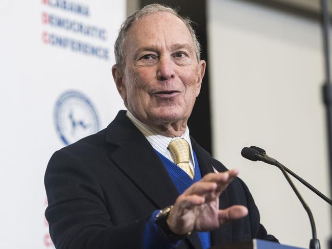 Democratic presidential candidate Mike Bloomberg speaking at the Alabama Democratic Conference Luncheon in Montgomery. Picture: Montgomery Advertiser