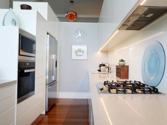 Storage issues are gone — the sink, stove and fridge are in a triangle shape so it’s functional and there’s a lot of bench space.