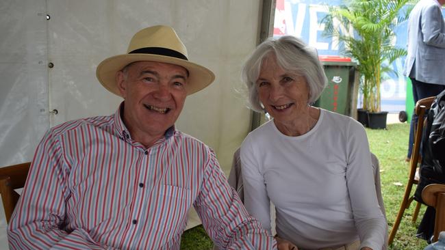 Len and Bobby at the Rockhampton Jaguar Land Rover Pop-Up Polo on June 3, 2023. Picture: Aden Stokes