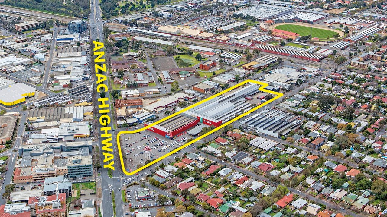 The former Le Cornu site on Anzac Highway is on sale again.