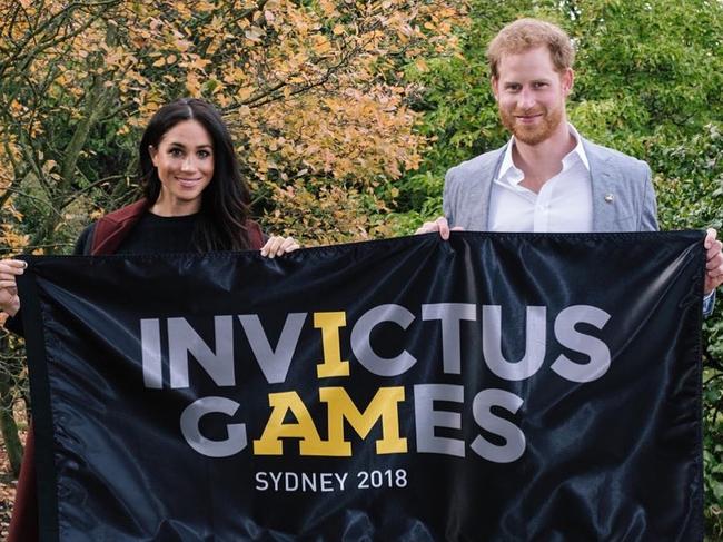 Prince Harry and Meghan Markle on  instagram promoting the Invictus Games