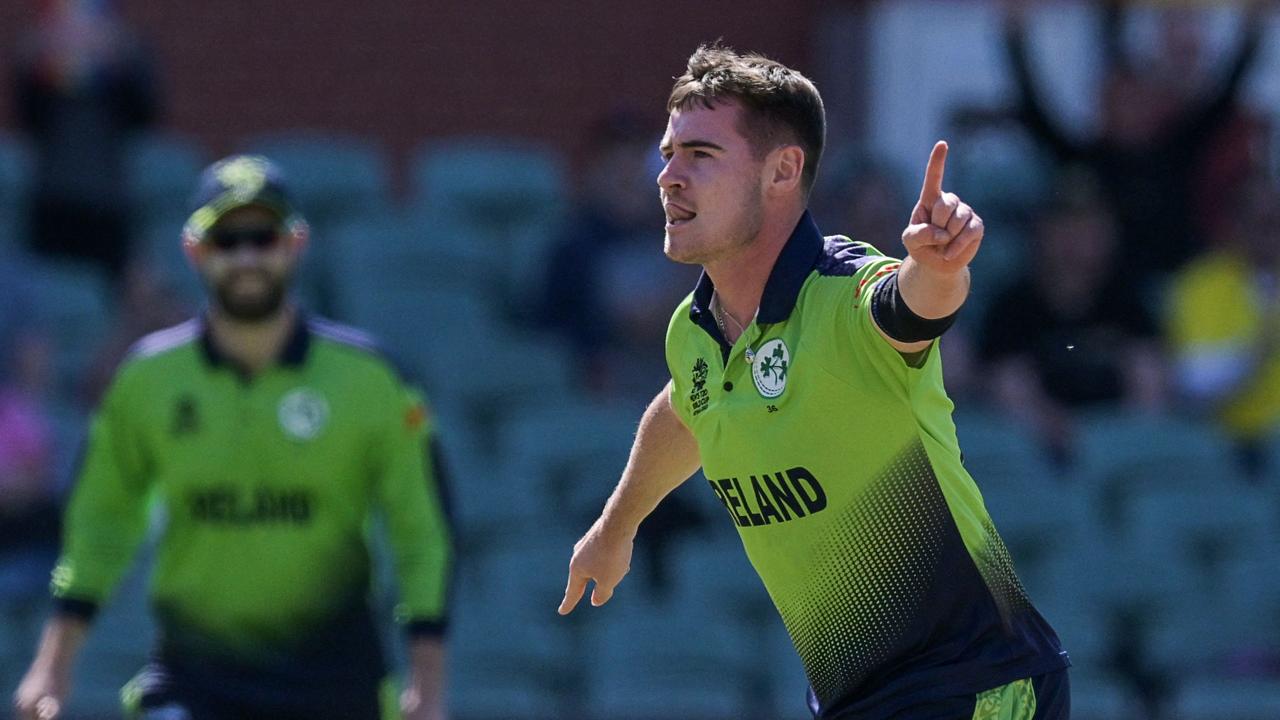 Ireland bowler Joshua Little took a hat-trick against New Zealand.