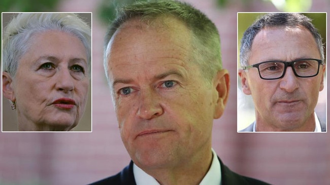 Bill Shorten has been wounded by Kerryn Phelps and Richard Di Natale.