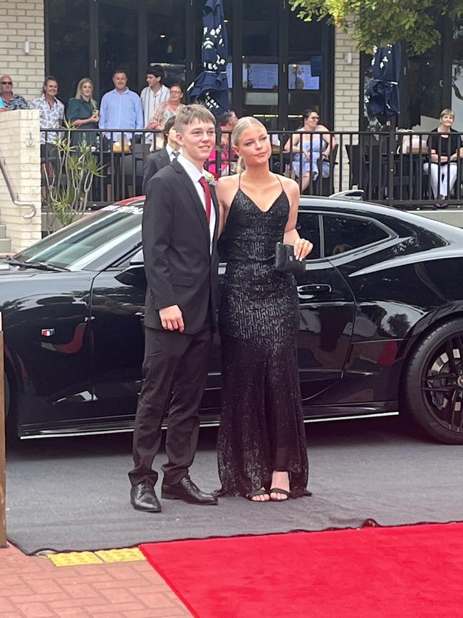 Matthew Scott-McGovern arrives at the Urangan State High School formal.