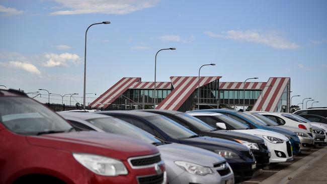 The current carpark at Schofields Train Station in Schofields. (AAP Image/Joel Carrett)