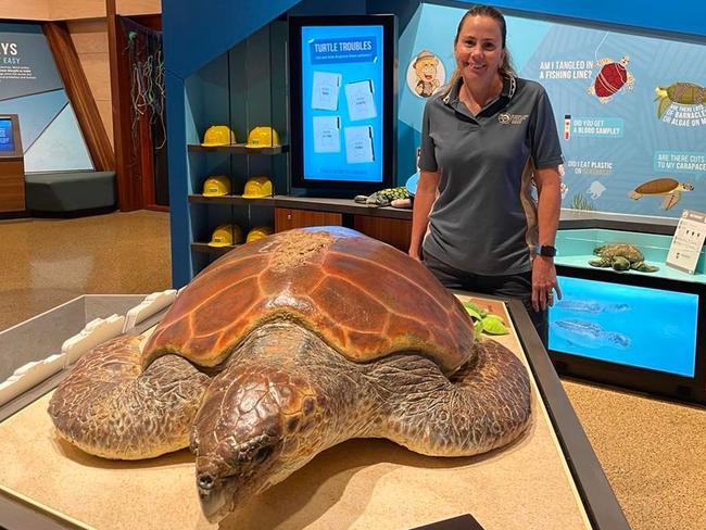 Ranger in charge Cathy Gately is ready to welcome visitors to the Mon Repo turtle centre.