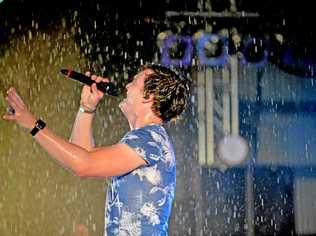 George Sheppard performed the house down in the rain on the main stage at last year's Muster. Picture: Patrick Woods