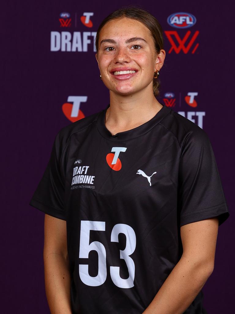 Zippy Fish showed how well-rounded she is as an athlete at the combine. Picture: Getty Images