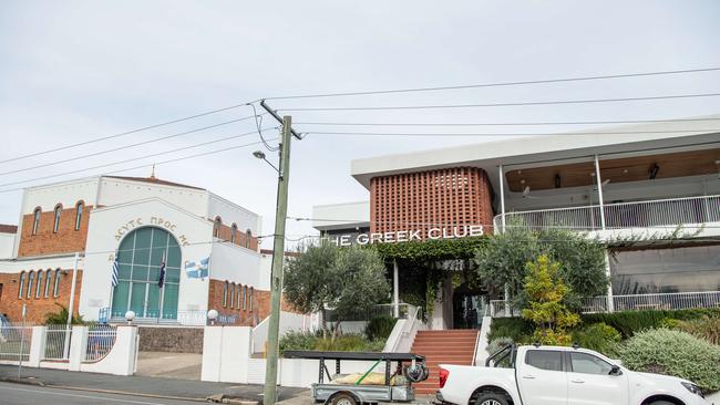 The Greek Orthodox Community of St George Brisbane Sunday school, church and The Greek Club on corner of Besant and Edmondstone Streets. Picture: Brad Fleet