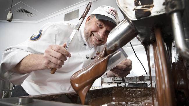 Chocolate maker Igor Van Gerwen at the House of Anvers in Latrobe. PICTURE CHRIS KIDD