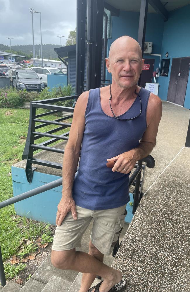 Jubilee Pocket resident Jon Kasper voted for Peter Hood to replace Julie Hall as Whitsunday Regional Council mayor. Picture: Estelle Sanchez