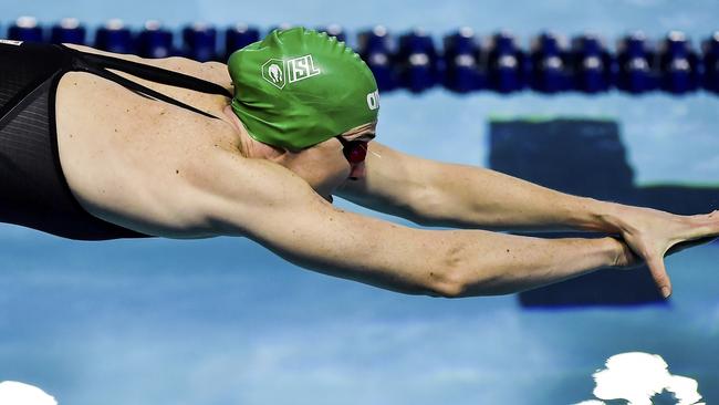 Cate Campbell at the International Swimming League competition in Texas.