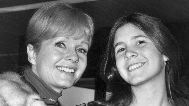 1972: American actor Debbie Reynolds with daughter Fisher. Picture: Getty Images