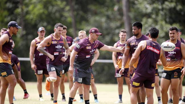 Anthony Seibold at training on Monday. (AAP Image/Josh Woning)