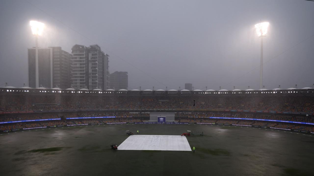 There’s a cricket ground out there somewhere. (Photo by David Gray/AFP)