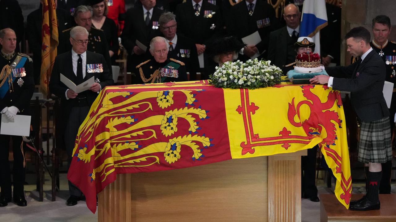 The coffin will travel the short distance between the Palace of Westminster and Westminster Abbey, followed by Windsor via Hyde Park Corner. (Photo by Aaron Chown – WPA Pool/Getty Images)