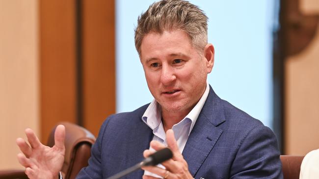 Nine CEO Mike Sneesby has cut short his holiday to deal with the fallout over allegations against former news boss Darren Wick. Picture: Martin Ollman