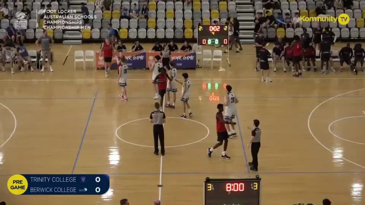 Replay: Berwick College v Trinity College (Men Champ Gold)—2024 Basketball Australia Schools Championships Day 5