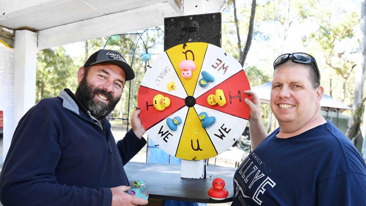 Andrew Wheatley and David Avenell at the 2022 Gympie Muster. Photo: Patrick Woods.