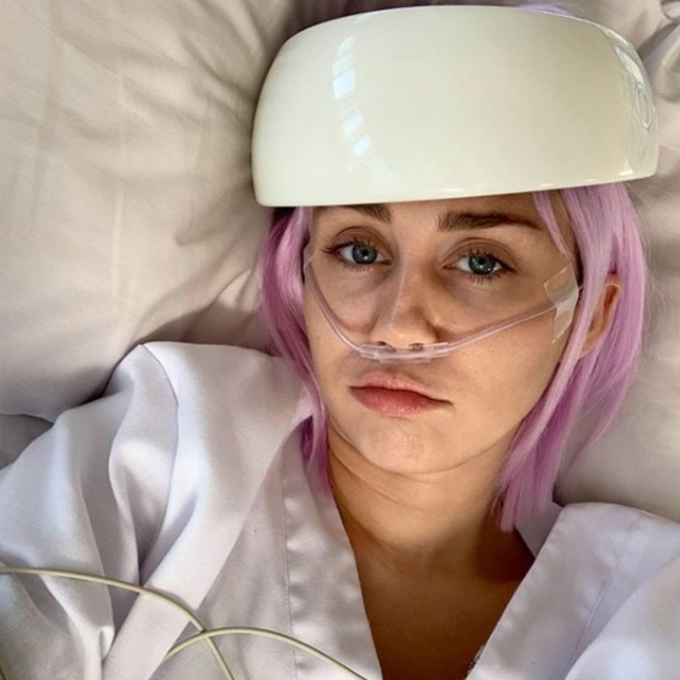 Miley Cyrus shared this photo from Black Mirror.