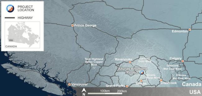 The Alps-Alturas project and surrounding mines. Pic: Equinox Resources