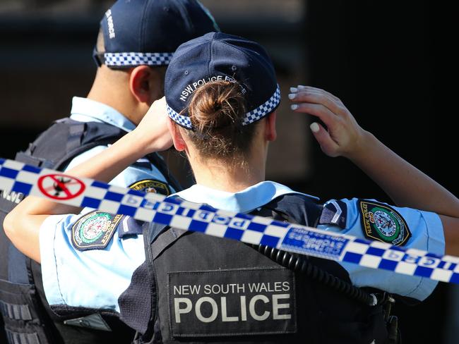 SYDNEY, AUSTRALIA: NewsWire Photos: APRIL 01 2024:  A crime scene has been established at a property in Sydney's south west after a man was injured in a home invasion. Emergency services were called to Sturt Avenue at Georges Hall just before 4am (Monday 1 April 2024), after reports of a home invasion. Officers from Bankstown Police Area Command attended and were told three men forced entry to the granny flat at the rear of a home. The intruders confronted the occupant, a 35-year-old man, before assaulting him and ransacking the home.The man has been taken to Liverpool Hospital in a serious condition. Picture: NCA NewsWire/ Gaye Gerard