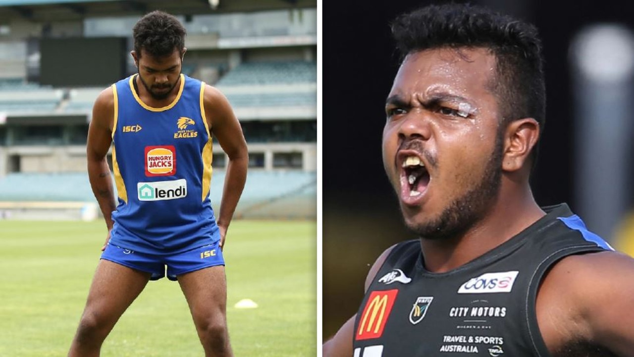 Afl 2019 Willie Rioli Weight Loss West Coast Eagles Pre Season Tiwi Islands Water Holes