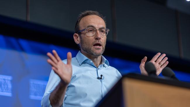 CANBERRA, AUSTRALIA - NewsWire Photos APRIL 26, 2023: Greens Leader Adam Bandt addressed the NPC in Canberra.Picture: NCA NewsWire / Gary Ramage
