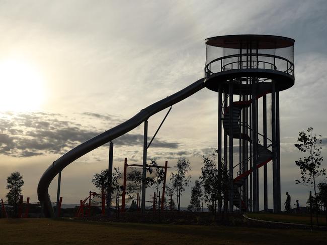 Parents claim a giant slide has made a suburban playground the most dangerous in Sydney. Picture: Sam Ruttyn                        <a class="capi-image" capiId="f5248b33ece2d08621b44a93af3ce7bf"></a>