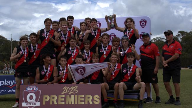 Hervey Bay Bombers won the under 17's grand final for AFL Wide Bay. Picture: Supplied