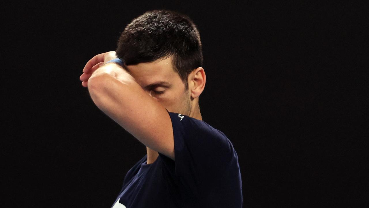 Novak Djokovic of Serbia