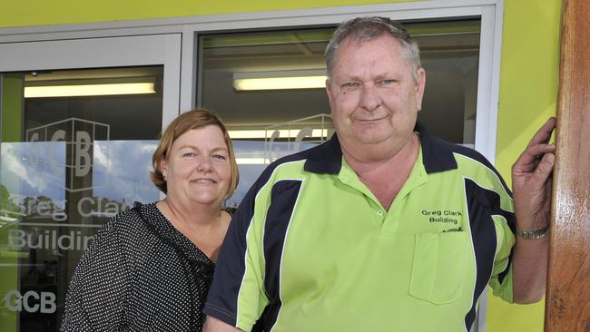 A file photo of Jenny and Greg Clark of Greg Clark Constructions in Lismore. Picture: Mireille Merlet-Shaw