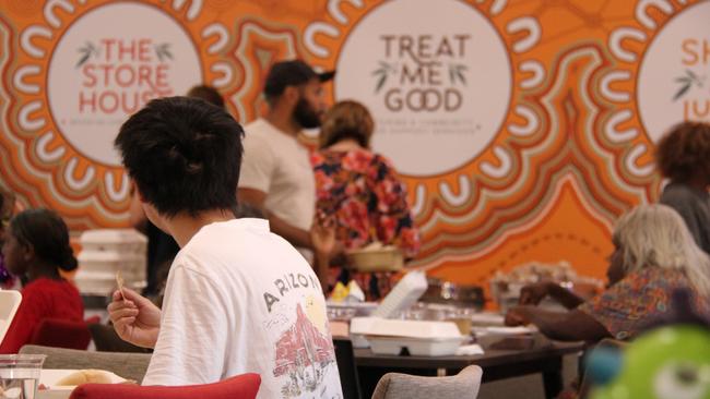 A free Christmas lunch for the was held for the Alice Springs community on Christmas Day. Picture: Gera Kazakov