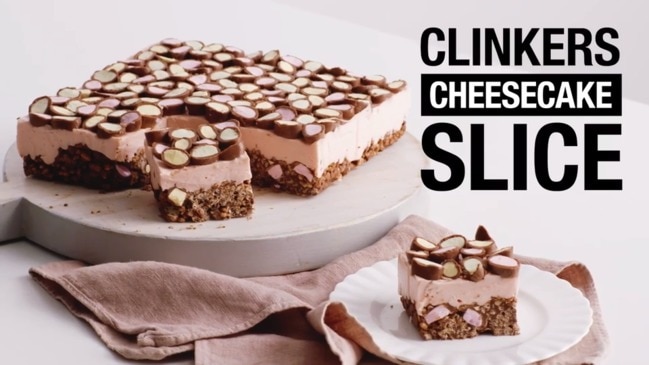 Clinkers cheesecake slice