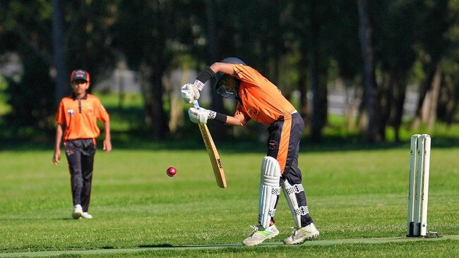 Under 14 player Arnav Warghade from the Hoxton Park Hornets.