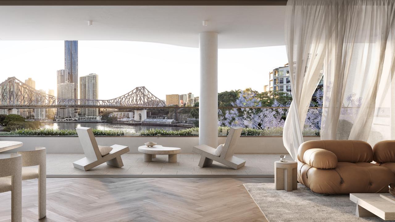 An artist's impression of the view from one of the apartments in 'Moray House' by Spyre Group.