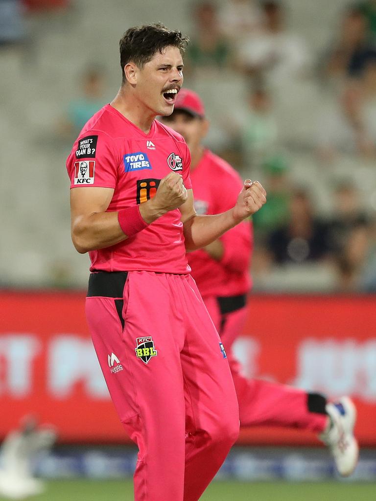 Happy days! Ben Dwarshuis is now pain free. Pic: Getty/Cricket Australia.